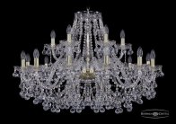 Люстра хрустальная Bohemia 1409/12+6/360 G 1409 Gold