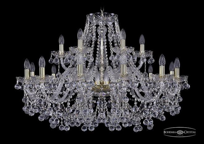 Люстра хрустальная Bohemia 1409/12+6/360 G