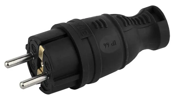 Вилка ЭРА V8-B-IP44