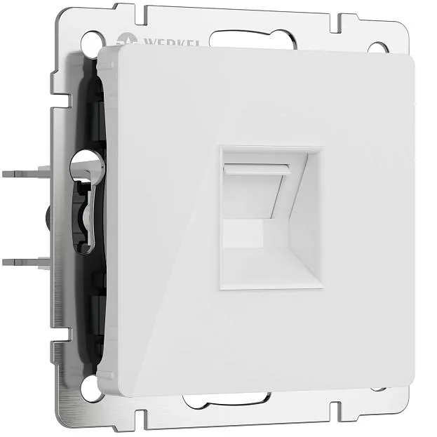 Розетка Ethernet RJ-45 (белый акрил) Werkel W1181041/ a064017