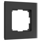 Рамка на 1 пост (черный, стекло soft-touch) Werkel W0013108 Senso a064572