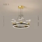 Кольцевые люстры и светильники DOVRA Размер S. Цвет Черный + Латунь Lampatron 7108-19497