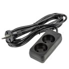 Розеточные блоки, удлинители Uniel S-CU2-3 BLACK Ultra