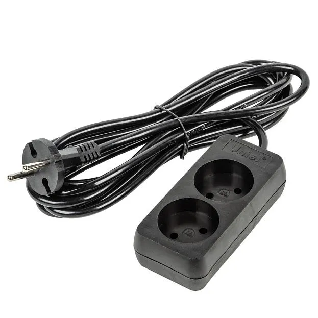 Розеточные блоки, удлинители Uniel S-CU2-3 BLACK Ultra