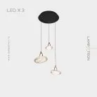 Готовая комбинация светильников EVIAN MORE 3 лампы Lampatron f-evian-more-3 7687-21545