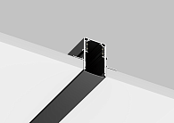 Шинопровод встраиваемый магнитный для ГКЛ12,5 мм 3 м Crystal Lux CLT 0.123 02 L3000 BL SPACE