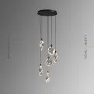 Подвесной светильник AQUILA 6 подвесов. Цвет жемчужно-черный Lampatron 8425-23136