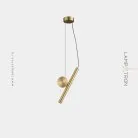 Подвесной светильник DROTT B Цвет Латунь. Теплый свет Lampatron drott-b-brass-warm 6915-25057