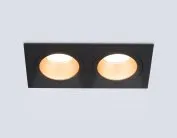 Встраиваемый светильник Ambrella light TN102833/2 BK/GD черный/золото GU5.3/2 178*93*50