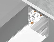 Алюминиевый профиль накладной/подвесной Ambrella light GP2550AL Profile System