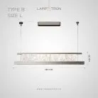 Реечный, рядный светильник ATARI NUOVO L Тип B. Размер L Lampatron atari-nuovo-l-b-l 9082-25882