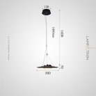 Подвесной светильник VILLEM Размер S. Цвет темное дерево Lampatron villem-darkwood-s-neut 9031-25694
