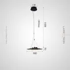 Подвесной светильник VILLEM Размер S. Цвет темное дерево Lampatron villem-darkwood-s-neut 9031-25694