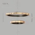 Кольцевые люстры и светильники MONSINE Размер XL. Цвет Черный Lampatron 5038-12847