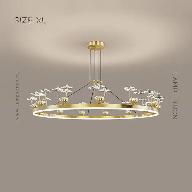 Кольцевые люстры и светильники DOVRA Размер XL. Цвет Латунь Lampatron 7108-19502 Кольцевые люстры и светильники DOVRA Размер XL. Цвет Латунь Lampatron 7108-19502