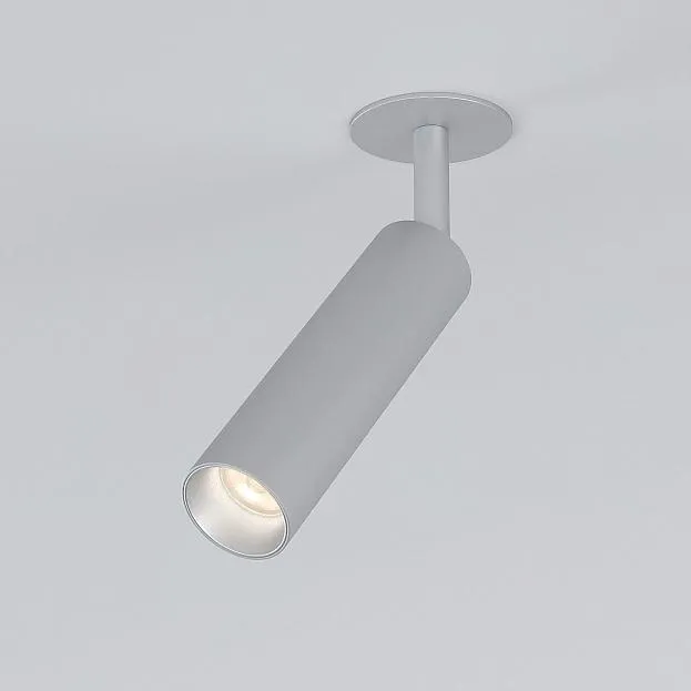 Встраиваемый светильник Elektrostandard 25040/LED серебряный Diffe a058227