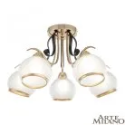 Люстра потолочная с плафонами Arte Milano 323306/5 FG+BK Amalfi