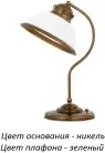 Интерьерная настольная лампа Kutek LID-LG-1(N)GR Lido