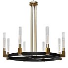 Люстра на штанге RH CANELLE Round Chandelier Brass and bronze ImperiumLoft 156211-22 40.2939-2