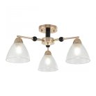 Люстра потолочная с плафонами Arte Milano 324119/3 FG+BK Amalfi Napoli