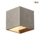 Светильник настенный QT14 G9 25W, черный песчанник SLV 1000911 SOLID CUBE