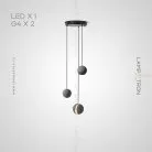 Готовая комбинация светильников PALDIS COMBO 3 лампы. Диск Lampatron 5184-13240