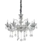 Подвесная люстра Ideal Lux 114187 COLOSSAL SP8 TRASPARENTE