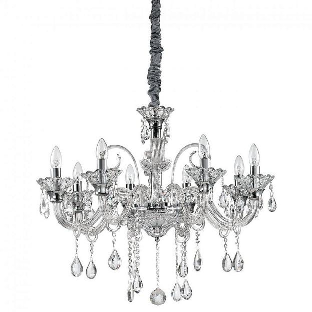 Подвесная люстра Ideal Lux 114187 COLOSSAL SP8 TRASPARENTE