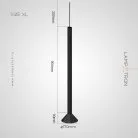 Подвесной светильник RANDOR Размер L. Цвет черный матовый. 3500K Lampatron 8682-24300