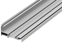 Гардинный профиль ПК5, алюминиевый,87х55,2х2200мм. В комплекте 2 торцевые заглушки, белый Donel DN18MSC1807W2.2Set DN18