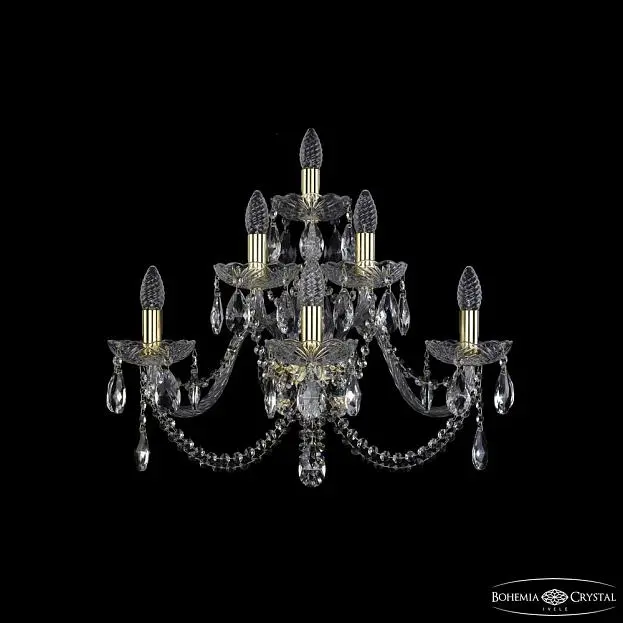 Бра хрустальный Bohemia 1402B/3+2+1/240/XL G Бра хрустальный Bohemia 1402B/3+2+1/240/XL G