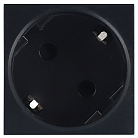 Розетка 2К+З нем.ст., 45 гр., с з/ш, черн. Donel DF6DANS 45х45