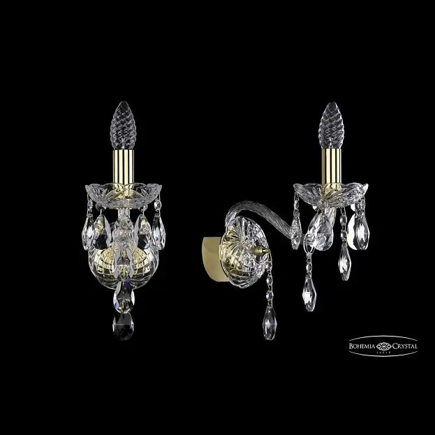 Бра хрустальный Bohemia 1415B/1/165 G Бра хрустальный Bohemia 1415B/1/165 G