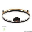 Потолочный светодиодный светильник Crystal Lux Fernando PL72W Led Black/Gold