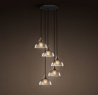 Подвесной светильник Loft Clear Glass SemiSphere Cloche 5 ImperiumLoft 75480-22 40.205