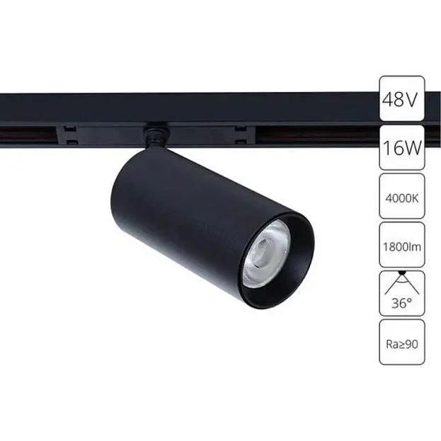 Трековый светильник магнитный 48V Arte Lamp A7262PL-1BK Optima Трековый светильник магнитный 48V Arte Lamp A7262PL-1BK Optima