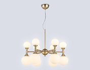 Подвесная люстра Ambrella light LH51050/12 GD/FR золото/белый матовый G9*12 max 28W D550*450