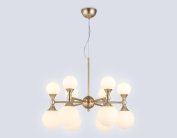 Подвесная люстра Ambrella light LH51050/12 GD/FR золото/белый матовый G9*12 max 28W D550*450