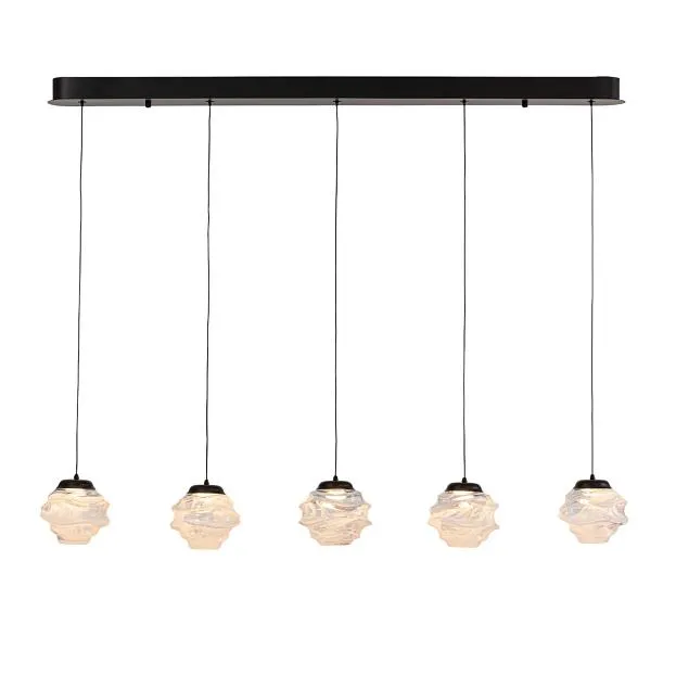 Подвесной светильник Delight Collection MD25030003-5B matt black/clear Подвесной светильник Delight Collection MD25030003-5B matt black/clear