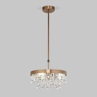 Подвесная люстра с хрусталем Eurosvet 60165/3 латунь a065755 Sophie