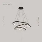 Кольцевые люстры и светильники OCTANT Размер XXXL. Цвет Черный Lampatron 5798-15332