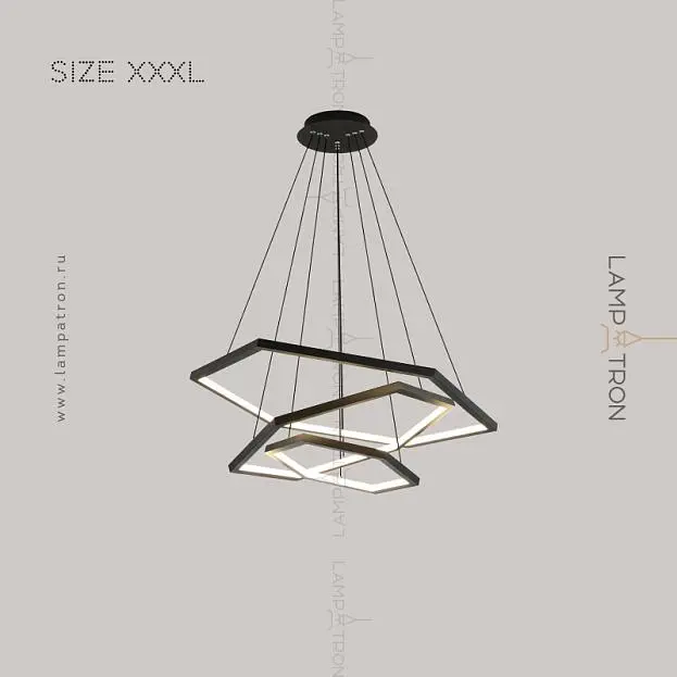 Кольцевые люстры и светильники OCTANT Размер XXXL. Цвет Черный Lampatron 5798-15332 Кольцевые люстры и светильники OCTANT Размер XXXL. Цвет Черный Lampatron 5798-15332