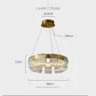 Кольцевые люстры и светильники ORVILLE Размер S Lampatron f-orville-s 8405-23026