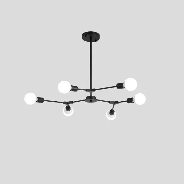 Люстра на штанге LATE D86 Black ImperiumLoft 193582-26 LATE01