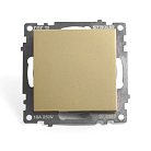 Выключатель 1-клавишный (механизм) STEKKER, GLS10-7103-08, 250В, 10А, золото Feron 49213 Катрин