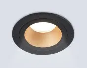 Встраиваемый светильник Ambrella light TN102825 BK/GD черный/золото GU5.3 D92*50