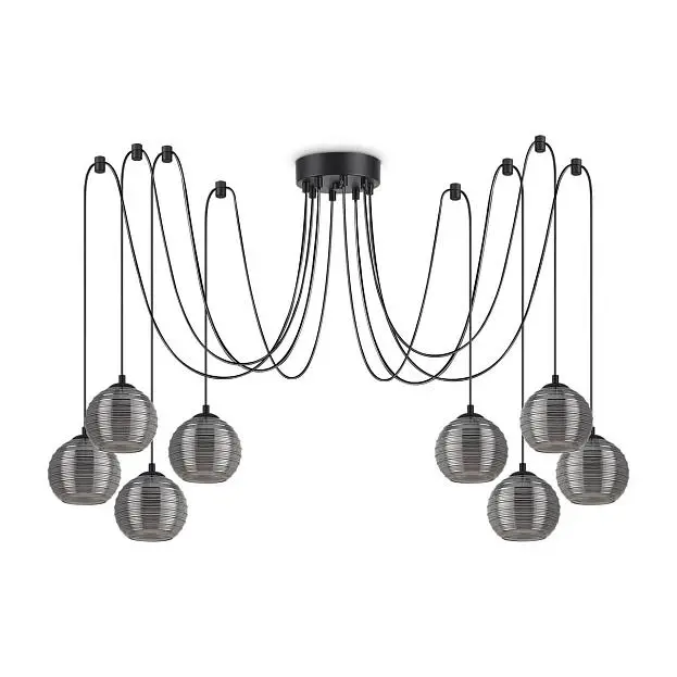 Подвесной светильник Ideal Lux 241197 Riga SP8 Fume Подвесной светильник Ideal Lux 241197 Riga SP8 Fume