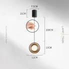 Подвесной светильник BOSSE Цвет золото+бордо. С лифтом. Нейтральный свет Lampatron 8533-23674