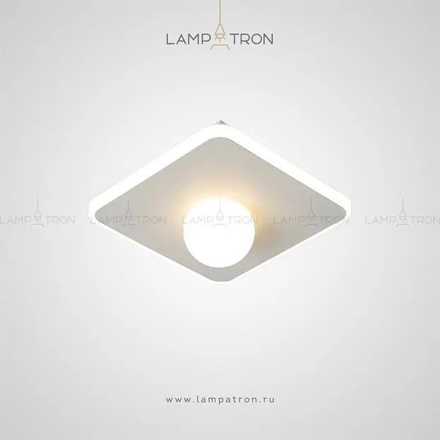 Точечный свет MAIN Квадрат. Белый цвет. Lampatron 2672-6452 Точечный свет MAIN Квадрат. Белый цвет. Lampatron 2672-6452