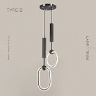 Готовая комбинация светильников FINNUR B DUO Тип B. Цвет Черный. Трехцветный свет Lampatron 6903-18897